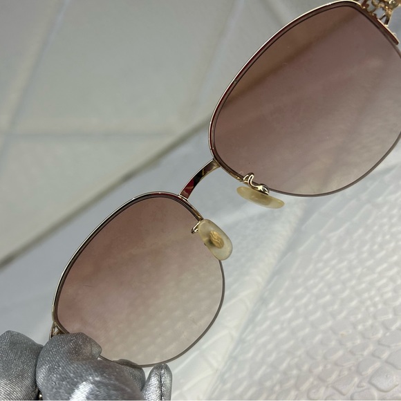 CELINE Oval Sunglasses Titan with Frames 54016-135 - Picture 11 of 13